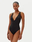 Stroje kąpielowe - Calvin Klein Swimwear Strój kąpielowy KW0KW02798 Czarny - miniaturka - grafika 1