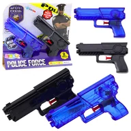 Zabawki militarne - Zestaw Pistolety Na Wodę Policyjne Niebieski Czarny 2szt LEAN TOYS - miniaturka - grafika 1