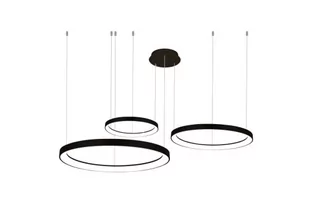 Lampa zwisowa Agnes AZ5024 LED 120W ringi koła czarna - Lampy sufitowe - miniaturka - grafika 1