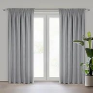 Zasłony - Zasłona Eris 135x270 Srebrna - miniaturka - grafika 1