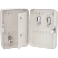 Szafki na klucze - Skrzynka na klucze metalowa 20 x 25 x 7,5 cm beżowa - miniaturka - grafika 1