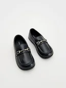 Buciki dla niemowląt - Reserved - Loafersy z klamrą - czarny - miniaturka - grafika 1