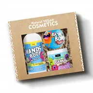 Kosmetyki kąpielowe dla dzieci - LaQ zestaw prezentowy kosmetyków dla dzieci niebieski żel pod prysznic, pianka i kula - miniaturka - grafika 1