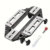 Inne - TEMU Zestaw narzędzi do precyzyjnego montażu drzwi z aluminiowymi klamrami i zamkami - odporny na rdzę, antypoślizgowy, regulowany z podziałką, - miniaturka - grafika 1