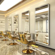 Meble fryzjerskie - Konsola konsoleta fryzjerska lustro LED 170x70 PRO - miniaturka - grafika 1