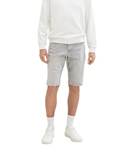TOM TAILOR Męskie 1036296 bermudy dżinsowe szorty, 10217-Used Bleached Grey Denim, 36, 10217 - Used Bleached Grey Denim, 36 - Spodenki damskie - miniaturka - grafika 1