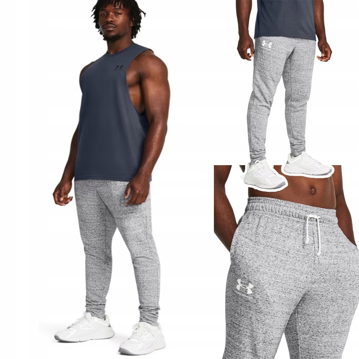 Spodnie Dresowe Bawełniane Męskie Under Armour Jogger 1380843 R. L