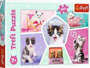 Puzzle - Trefl Puzzle 200el Kocie figle. MEOW 13247 - miniaturka - grafika 1