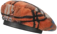 Czapki damskie - Czapka Baskijska Faux Fur by Kangol, pomarańczowy, S/M (54-57 cm) - miniaturka - grafika 1