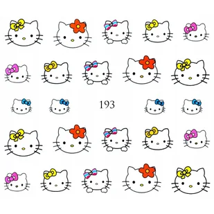 Naklejki wodne na paznokcie HELLO KITTY - 193 - Sztuczne paznokcie i akcesoria - miniaturka - grafika 2