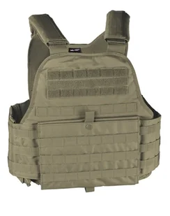Mil-Tec Kamizelka Plate Carrier Vest Oliwkowy - Kurtki jeździeckie - miniaturka - grafika 1