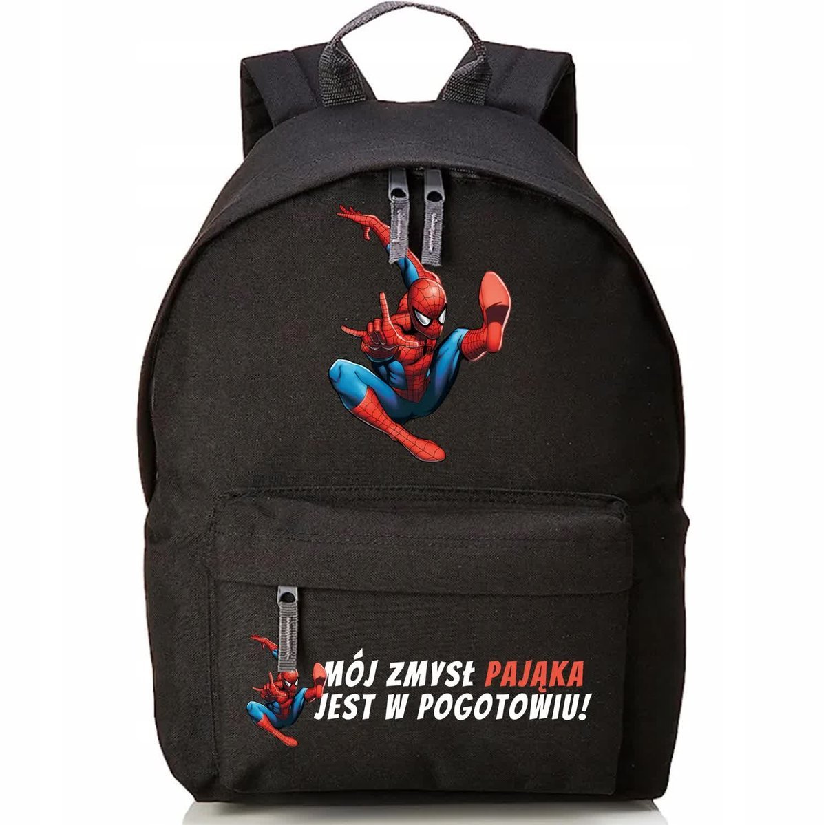 PLECAK DO SZKOŁY Czarny Wyprawka Szkolna SUPERBOHATEROWIE Zmysł Pająka Wz