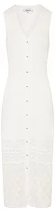 Morgan damska sukienka/dzianina RMBALI Ecru TM, Off White, M - Sukienki - miniaturka - grafika 1
