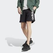 Spodnie sportowe damskie - AEROREADY Essentials Single Jersey Linear Logo Shorts - miniaturka - grafika 1