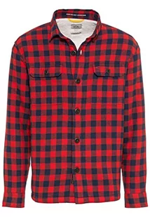 Camel Active Męska Koszula 409137/8S57, Czerwona, L - Koszule męskie - miniaturka - grafika 1