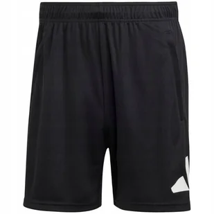 Spodenki męskie adidas Train Essentials Logo Training czarne IB8121 M 7" - Spodenki męskie - miniaturka - grafika 1