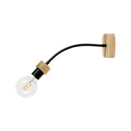 Lampy sufitowe - Britop Elastyczna LAMPA sufitowa ALLUMER FLEX 5414174 regulowana OPRAWA metalowa czarna drewno - miniaturka - grafika 1