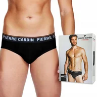 Majtki męskie - PIERRE CARDIN PCM146 slipy męskie NERO - M - miniaturka - grafika 1