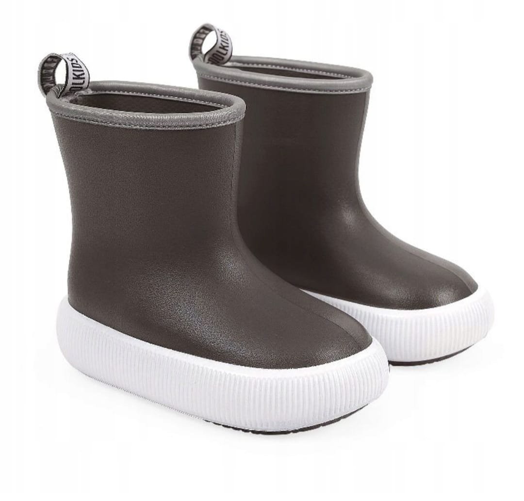 Kalosze gumowce gumiaki botki odblaskowe czarne 28/29 Perletti 15651