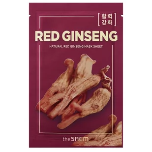The Saem The Saem Natural Red Ginseng Mask Sheet - 21 ml / 1 szt 2100385 - Maseczki do twarzy - miniaturka - grafika 1