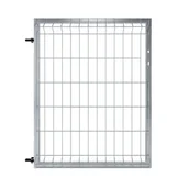 Ogrodzenia - Furtka Modus 100x120 cm lewa srebrna Naterial - miniaturka - grafika 1