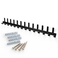 Meble modułowe i akcesoria - Wieszak uchwyt ścienny „770BIG” na klucze, ubrania, biżuterie, ozdobny czarna struktura WK_GÓRYBIG_C - miniaturka - grafika 1