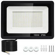 Lampy pozostałe - Halogen Led Naświetlacz Lampa 150W Reflektor Szkło Hartowane 14500lm Slim+ - miniaturka - grafika 1