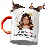 Kubki - Kubek Pomarańczowy Dla Ewy Koleżanki Żony Prezent z Nadrukiem ze Zdjęciem + Opakowanie na prezent (wzór 03) - miniaturka - grafika 1