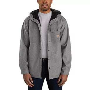 Carhartt Męska koszula robocza Rain Defender Relaxed Fit Heavyweight z kapturem Jac Button-Down, Oiled Walnut Heather, XL - Koszule męskie - miniaturka - grafika 1