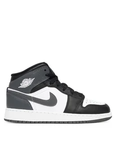 Nike Sneakersy Air Jordan 1 Mid (GS) DQ8423 001 Szary - Buty dla chłopców - miniaturka - grafika 1