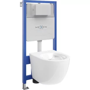 Mexen zestaw podtynkowy WC stelaż Fenix Slim z miską WC Lena, biały - Stelaże i zestawy podtynkowe do WC - miniaturka - grafika 1