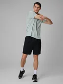 Spodenki męskie - 4F Spodenki treningowe szybkoschnące męskie - czarne XXL - miniaturka - grafika 1