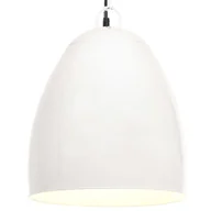 Lampy sufitowe - VidaXL Industrialna lampa wisząca, 25 W, biała, okrągła, 42 cm, E27 320558 - miniaturka - grafika 1