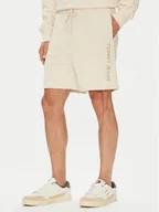 Spodenki męskie - Tommy Jeans Szorty sportowe New Classic Beach DM0DM21781 Beżowy Relaxed Fit - miniaturka - grafika 1