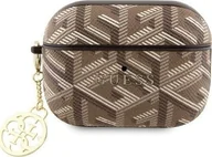 Akcesoria do słuchawek - Guess GUAP2PGCE4CW AirPods Pro 2 2022/2023 cover brązowy/brown GCube Charm - miniaturka - grafika 1