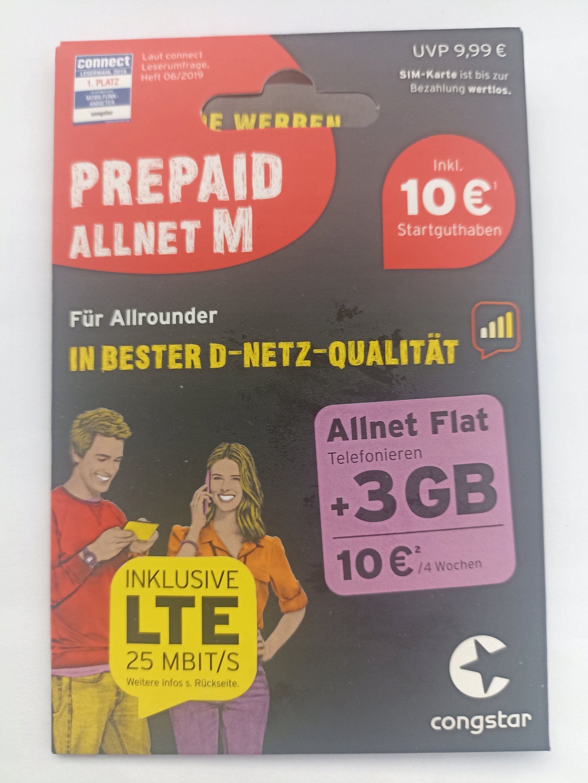 Karta Sim Congstar Niemcy 10 Euro