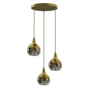 Milagro Lampa wisząca PALLA GOLD Koło 3xE27 MLP8403 - Lampy sufitowe - miniaturka - grafika 1