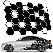 Akcesoria tuningowe - Naklejki na Auto Plaster Miodu Hexagon 36sztuk 9cm - miniaturka - grafika 1