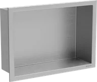 Półki łazienkowe - Mexen X-Wall-R półka wnękowa z kołnierzem 30 x 20 cm, inox - 1910302010 - miniaturka - grafika 1