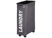 Kosze na bieliznę - Wenko Kosz na pranie Corno, szary, 43 l - miniaturka - grafika 1