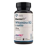 Suplementy naturalne - PHARMOVIT Pharmovit Witamina Witamina K2 z natto 60 k - miniaturka - grafika 1