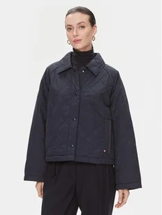 Tommy Hilfiger Kurtka przejściowa WW0WW40468 Granatowy Relaxed Fit - Kurtki damskie - miniaturka - grafika 1