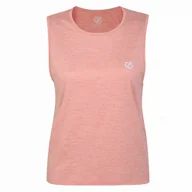 Koszulki sportowe damskie - Damski podkoszulek Dare 2b Meditate Crop Top Rozmiar: XL / Kolor: jasnoróżowy - miniaturka - grafika 1