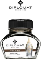 Naboje i atramenty - Diplomat Atrament do piór wiecznych DIPLOMAT, w kałamarzu, 30 ml, czarny sepia - miniaturka - grafika 1