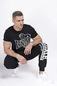 Spodnie męskie - Lonsdale Lonsdale Męskie spodnie sportowe Lonsdale logo czarne czarne rozmiar XXXL 110786 1000 - miniaturka - grafika 1