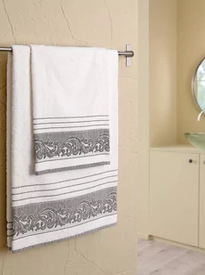 Komplet Ręczników Bawełna 2 szt Mervan Cream - Ręczniki - miniaturka - grafika 3