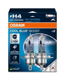 Żarówki Osram COOL BLUE Boost H4 5500K 100/90 W 2 szt. - Żarówki samochodowe - miniaturka - grafika 1