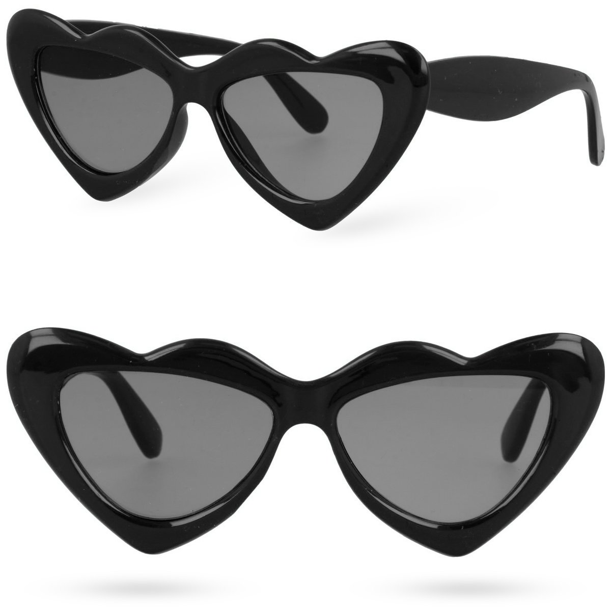 Okulary przeciwsłoneczne dla dzieci dziecięce serduszka ZUZIA BLACK