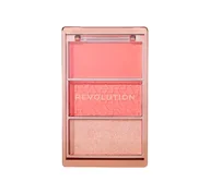 Róże do policzków - Makeup Revolution Icon Blush paleta różów Authentic Peach 9,8g - miniaturka - grafika 1