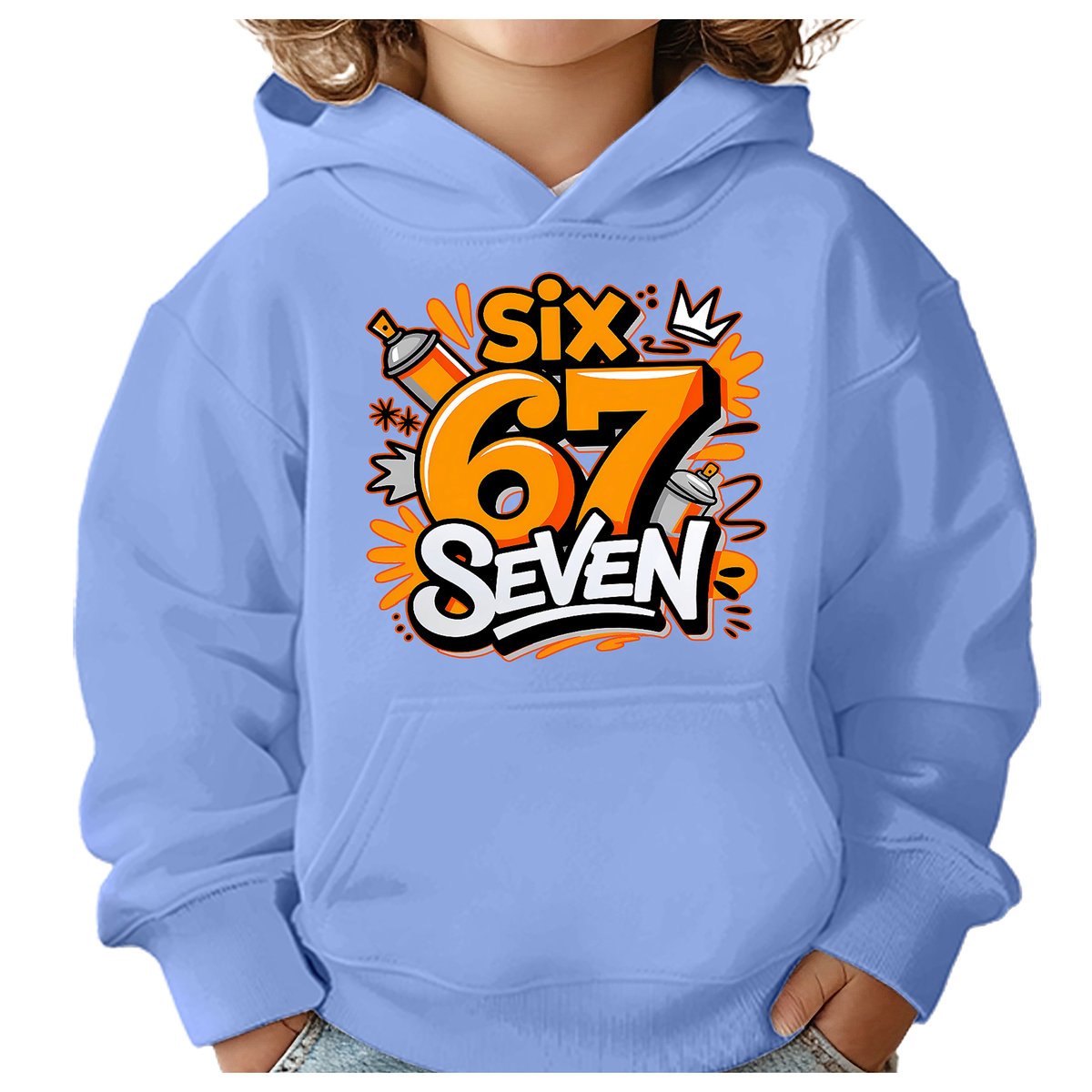 BLUZA DZIECIĘCA Z KAPTUREM 67 SIX SEVEN VIRAL 110-116 DLA DZIECKA PREZENT